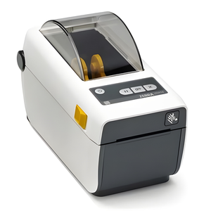 Zebra ZD41H22-D01W01EZ-U 2 inch thermal printer for healthcare front view