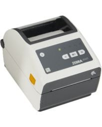 Zebra ZD4AH43-D01E00EZ direct thermal label printer front view