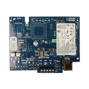 DSC TL280E control panel side view showing port connections and device interface