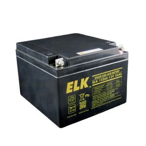 ELK Products ELK-12260 12V 26Ah backup battery for security systems front view