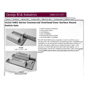 GRI 4110 Commercial Overhead Door Contact