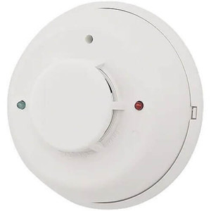 System Sensor 2WTR-B i3 Series photoelectric smoke detector front view white ceiling mount