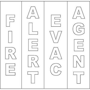 System Sensor DECAL-W White Letter Decal Kit for Red Devices