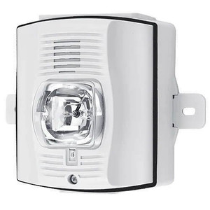 System Sensor P2WHK-P Wall-Mount Horn Strobe White 2-Wire Outdoor