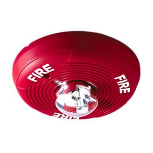 System Sensor PC2RH Ceiling-Mount Horn Strobe Red 2-Wire High