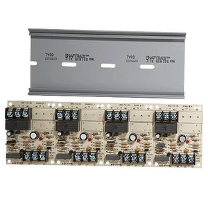 System Sensor R-14T 4-Gang SPDT Relay Module with tamper switch front view
