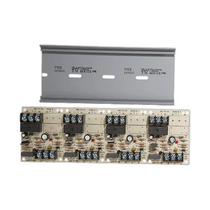 System Sensor R-14T 4-Gang SPDT Relay Module with tamper switch front view