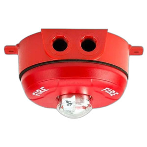 System Sensor SCRHK Ceiling-Mount High Candela Strobe Red with Marking