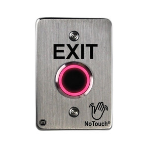 STI NT-SS101-FR NoTouch Stainless Steel Switch Single-Gang EXIT