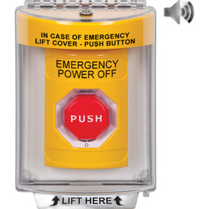 STI Stopper® Station Push Button with Universal Stopper® Cover, Tur...