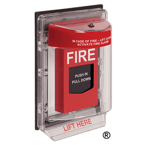 STI Stopper II STI-1150 fire alarm pull station horn flush mount indoor outdoor rated