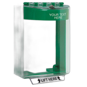 STI STI-13210CG Universal Stopper® without Horn, Surface Mount, Custom Label