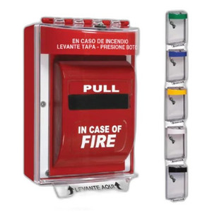 STI STI-13210FR-ES Universal Stopper®  without Horn, Surface Mount, Fire Label - S...