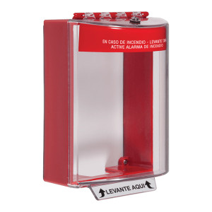 STI Universal Stopper®  with Horn, Surface Mount, Fire Label