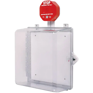 STI-7533 Protective Cabinet polycarbonate with backplate and siren alarm