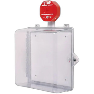 STI Protective Cabinet - Polycarbonate with Backplate, Siren Alarm,...