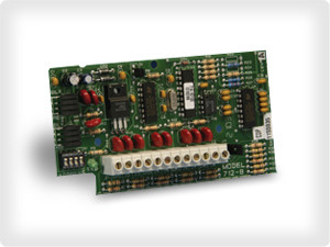 DMP 712-8 expansion module connector ports and terminal block details