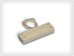 DMP SM-20WG magnetic reed switch detail showing wired terminal connections and housing