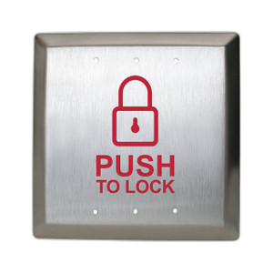 Camden CM-45/8B 4-1/2" Push Plate Switch 30VDC Access Control