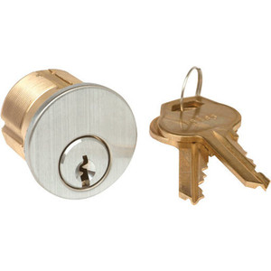 Camden CM-CYL60-KD 1-1/8" Solid Brass Mortise Cylinder