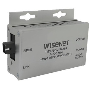 Hanwha TMC-FSTM1ACM-A Mini Optical Media Converter for surveillance networking