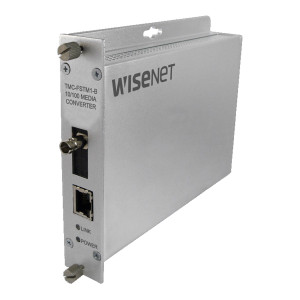 Hanwha TMC-FSCS1-B 100M Fiber Media Converter