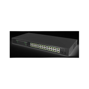 Hanwha EN-SW26M-001 Wisenet SKY Switch SW26m (24 Port Managed POE+, with 2xGig Uplink)
