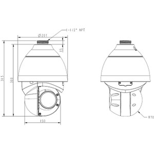 ACTi A952 8MP Outdoor Speed Dome PTZ Camera