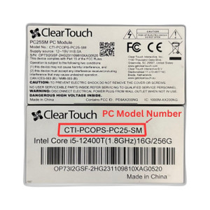 ACTi CTI-PCOPS-PC25-SMU+TAF Clear Touch Cti-Pcops-PC25-Smu Ops - CTI-PCOPS-PC25-SMU+TAF