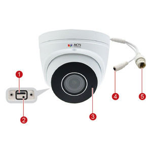 ACTi Z87 4MP Outdoor Zoom Dome Camera