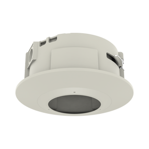 Hanwha SHF-1500F in-ceiling flush mount security camera with white dome design