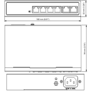 Geovision 140-POE0410-E00 4-Port PoE+ Network Switch