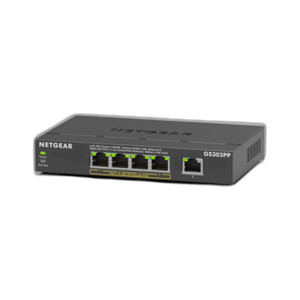 NETGEAR GS305PP-300NAS 5-Port PoE+ Gigabit Unmanaged Switch