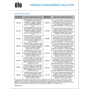 ELO Touch EPS15S5-2UWA-1-Mt-8G-1S-No-00-Bk-Ns-Exp - E485078