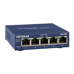 NETGEAR GS105 5-PORT Gigabit Ethernet Switch Jumbo - GS105NA