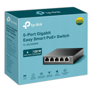 TP-Link TL-SG105MPE 5-Port Gigabit Easy Smart Switch W/4-Pro