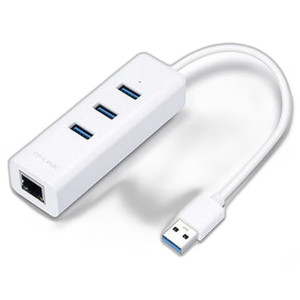 TP-Link UE330 Adapter,USB 3.0-GB Ethernet,3-Port Hub - Image 2