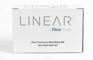 Nortek Door Enclosure 8X12 Blank Blk