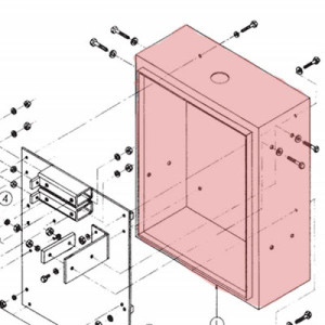 Nortek Enclosure W/O Door Gswg Swg Blk Tex