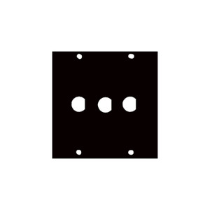 Middle Atlantic 1/2IN. In. BNC (3) Port Ucp Pnl - 1/2BNC3