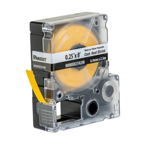Panduit H000X025H2M 0.27" Heat Shrink Label - Yellow