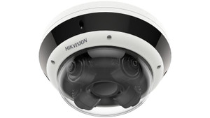 Hikvision DS-2CD6D54G1-IZS panoramic security camera mounted installation angle