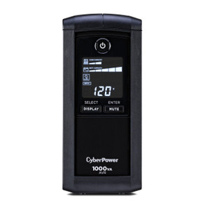 CyberPower 1000VA CP AVR LCD UPS 3 YR WTY; 9 OUT 120V 15A 5-15R RJ11/RJ45/COAX