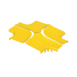 Panduit FRFWCSC12W6LYL 4-Way FiberRunner Cross Cover