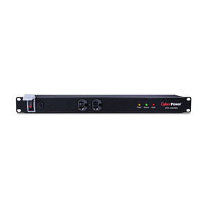 CyberPower 20A PDU RM 1U 1800J Surge 12OUT 5-15R 120V 15 Cord 3YR-WTY