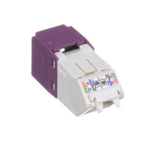 Panduit CJUD688TGVL Cat 6 45° Angled TG Jack Module