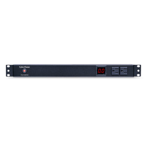 CyberPower 120V 2F / 8R Out 5-15P 15FT Cord 15A Metered PDU 1U 10 Out 5-15R