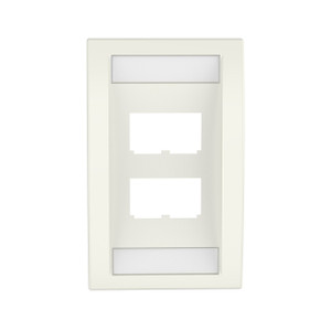 Panduit CFPE4IWY 4-Port Single-Gang Faceplate