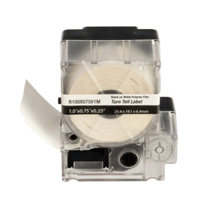 Panduit R100X075V1M 1" PXE Turn-Tell Vinyl Label