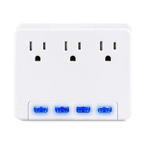 CyberPower 6050 Home Surge 6-OUT 4FT, 4 Lighted 4.2A USB Ports 1-YR Warr